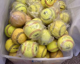 New & used Dunlop, Baden and Trump Stoke softballs