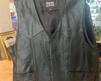 Leather vest  Size 50