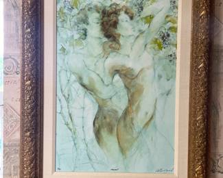 "Harvest" serigraph signed by artist Gary Benefield, 17/85