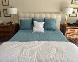 cal king sleep number bed purchased last year.  only used a few times.  client paid over $10,000