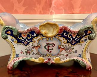 19th C. French Faience Planter