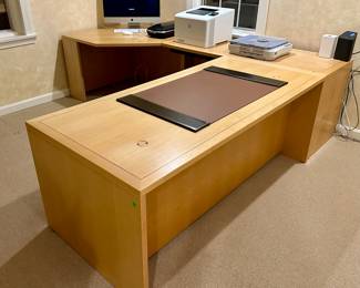 Custom Desk with Inlay (will need to be professionally moved)