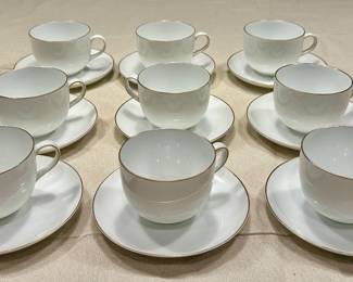 (9) Mikasa Cups & Saucers
