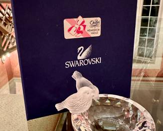Swarovski Silver Crystal Bird Bath