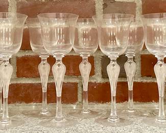 (9) Faberge Pavlova Wine Glasses