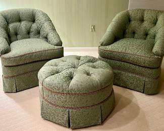 (2) Beachley Armchairs with Ottoman