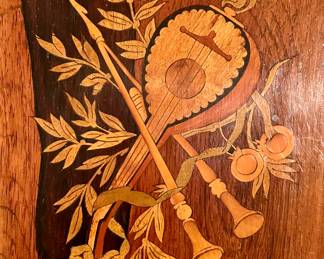 detail - inlaid wood