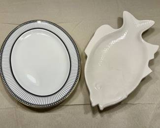 Wedgewood Serving Dish & Fish Platter