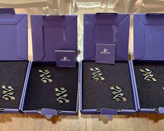 (4) Swarovski Napkin Rings