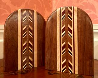 Inlaid Bookends