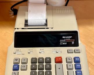 Sharp Adding Machine