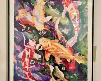 Koi Tracy Reid Framed Poster