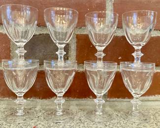 (8) Mikasa Wine Glasses