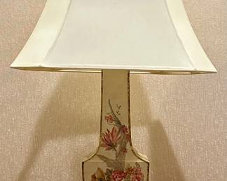 Hand Painted Wood Lamp