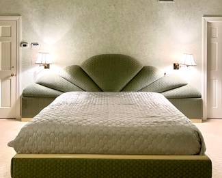 Upholstered King Platform Bed (mattress not included)