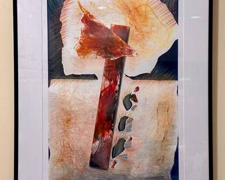 "Monoprint," Signed Clare Bohner '89