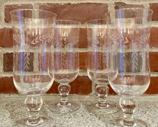(4) Etched Glasses