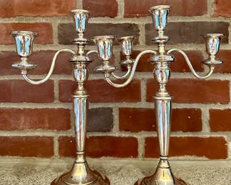 Sterling Silver Candleabras