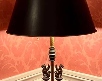 Griffin Lamp with Marble Base