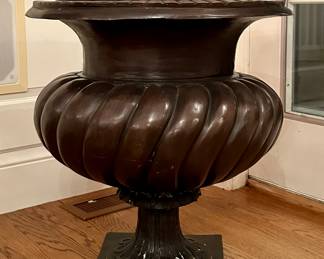 (2) Heavy Cast Iron Urns