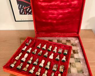 Vintage Marble Chess Set