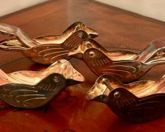 (4) Vintage Bird Lemon Wedge Squeezers