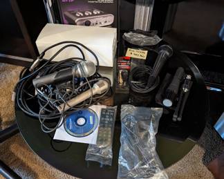 Microphones, cords and other electronics 
