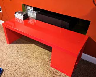 Red coffee table