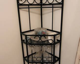 Wrought iron wine rack