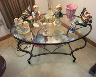 Wrought iron coffee table