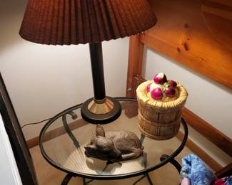 Wrought iron end table