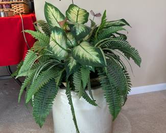 Potted Plant and Crock