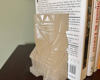 Pair of Vintage Carved Bookends