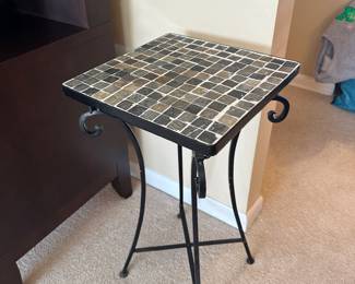 Square Mosaic Tile End Table