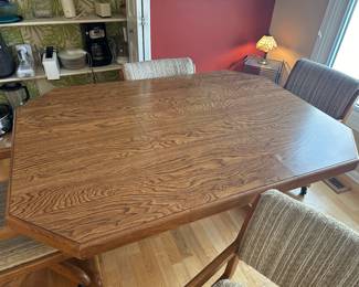 BUY IT NOW: Dining Set. Table with 4 Rolling Chairs. $250