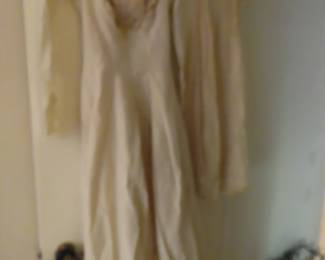 Antique wedding dress and Christening gown.