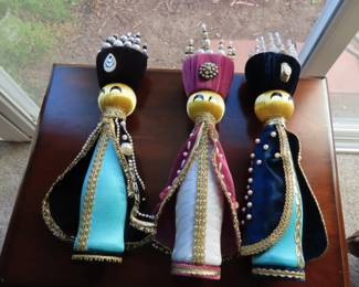 Vintage Three Kings Christmas decorations