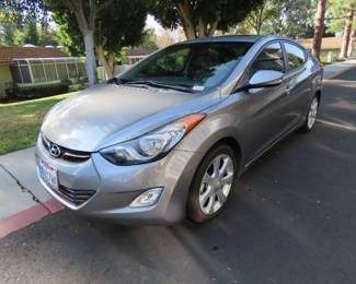 2013 Hyundai Elantra, Limited. 55,000 miles. 1.8 liter,    4 cylinder. 6 speed automatic FWD.  Leather interior, moon/sunroof. Non smoker, no pets. New battery, new tires. Very good condition.
