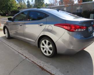 2013 Hyundai Elantra, Limited. 55,000 miles. 1.8 liter,    4 cylinder. 6 speed automatic FWD.  Leather interior, moon/sunroof. Non smoker, no pets. New battery, new tires. Very good condition.