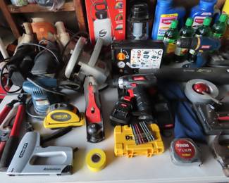 Hand tools and Drills.