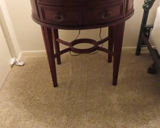 One of two nightstands.