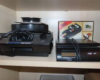 Splicer and projector.