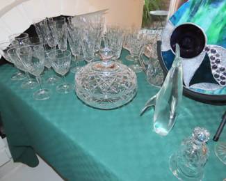 Waterford stemware.