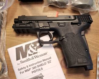 M&P 380 Shield EZ. Sold as a kit with all you see here and bag. Only fired a handful of times!