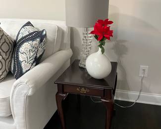 Pair of lucite lamps.