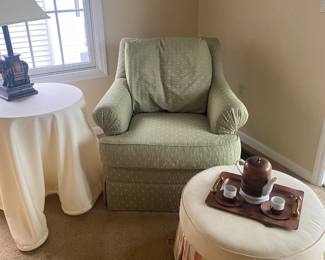 Chair, Ottoman, Side Table
