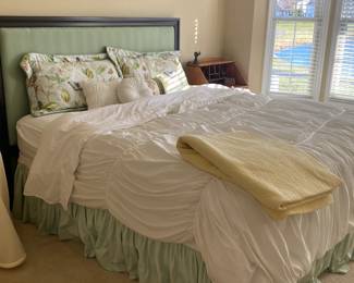 King Headboard and bedskirt