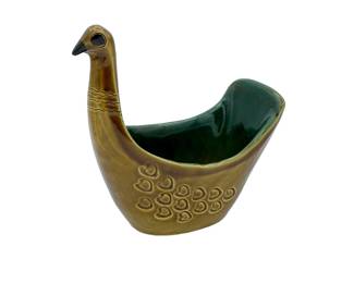 Bitossi Olive Ceramic Bird  Bowl
