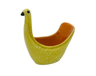Bitossi Yellow Ceramic Bird  Bowl