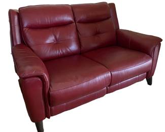 Miller Power Recliner Leather Loveseat